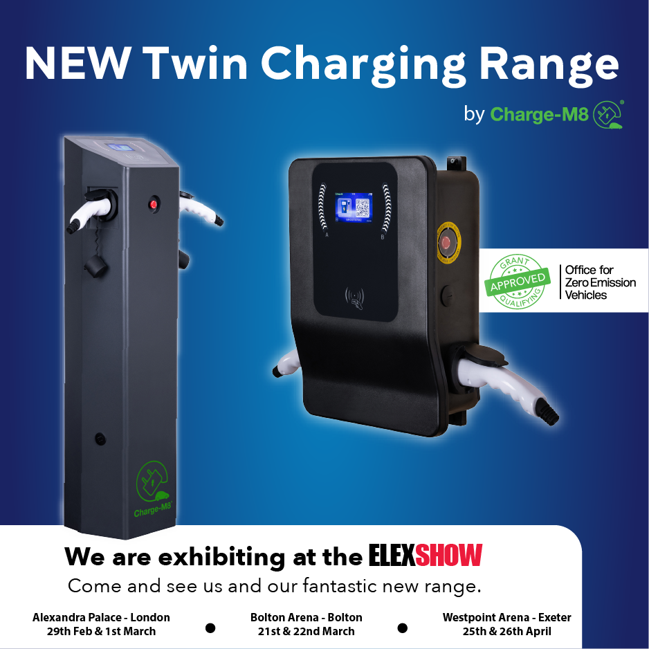Charge-M8 New Twin EV Chargers