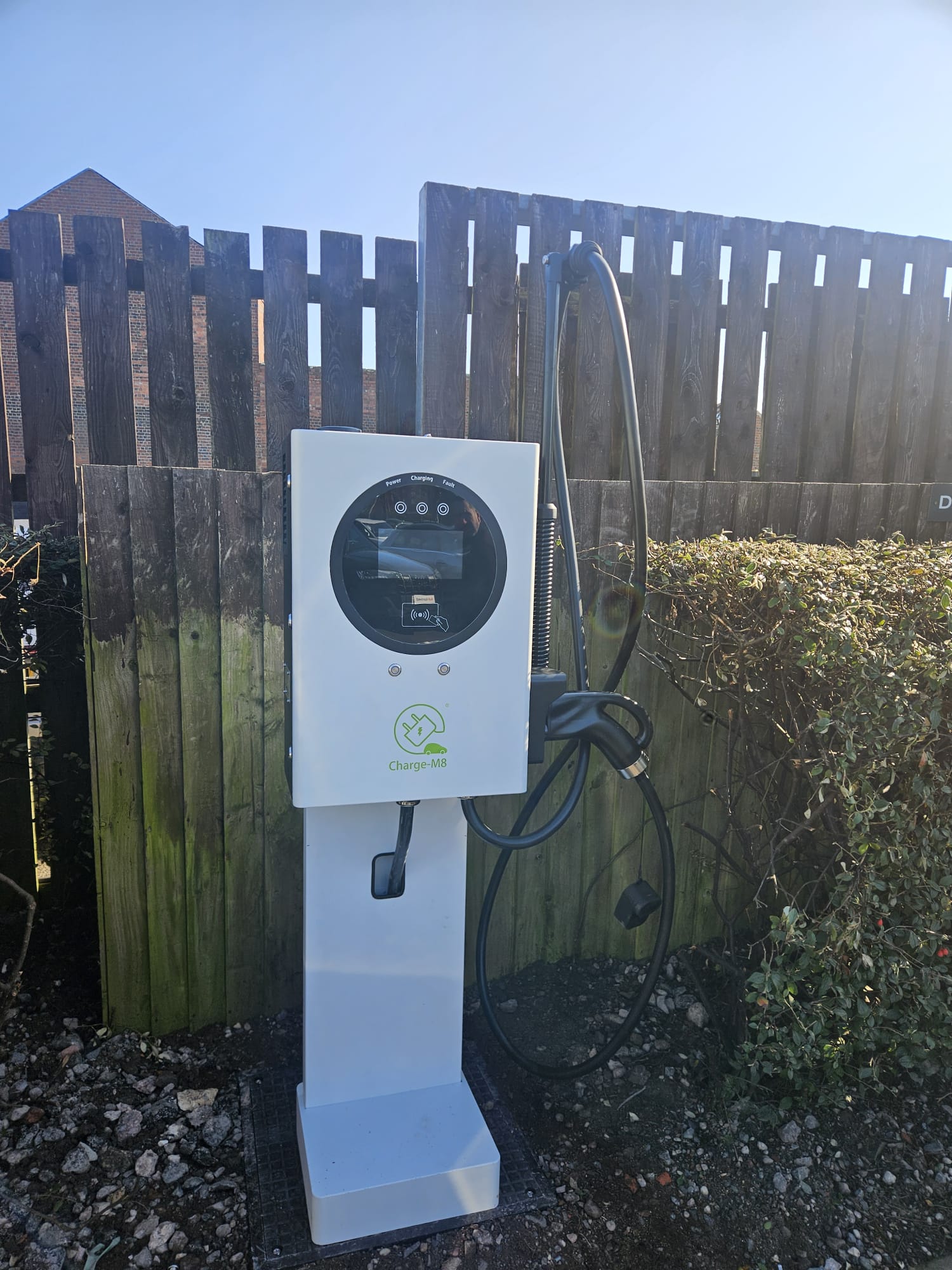 Omega charger installation on site