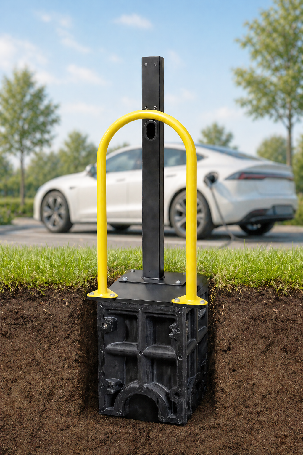 EV Kube with epark engineering Multi Post installation
