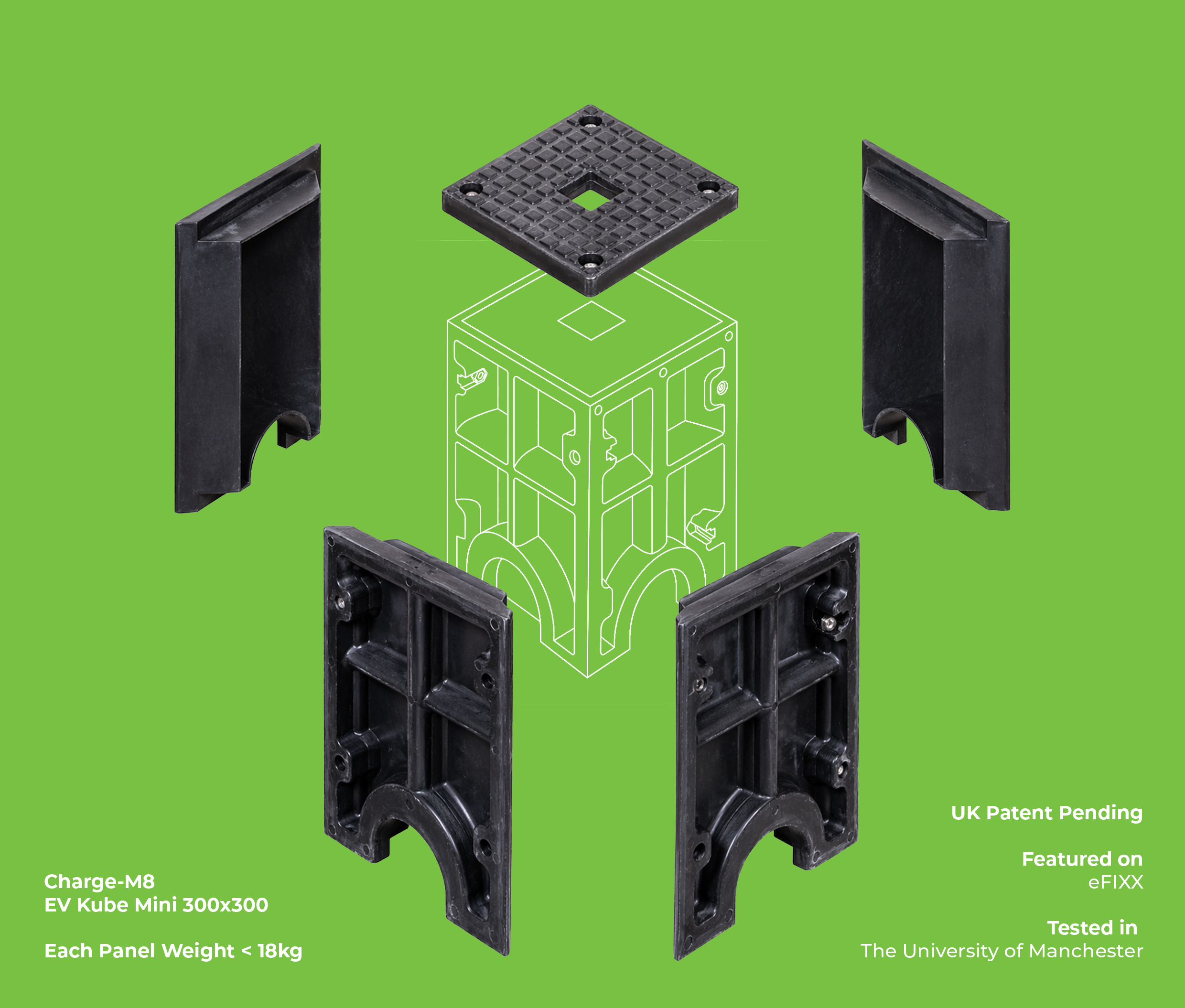 EV Kube exploded component diagram
