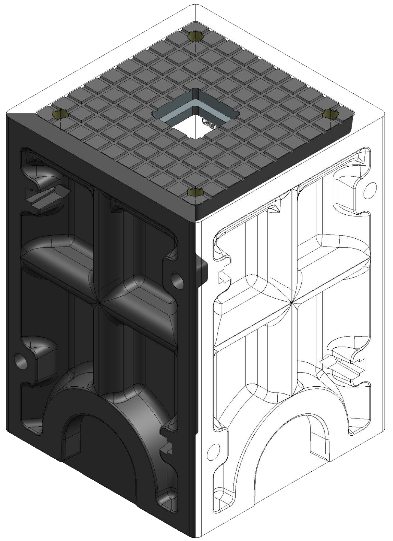 Charge-M8 EV Kube Mini, the small 300 x 300mm foundation