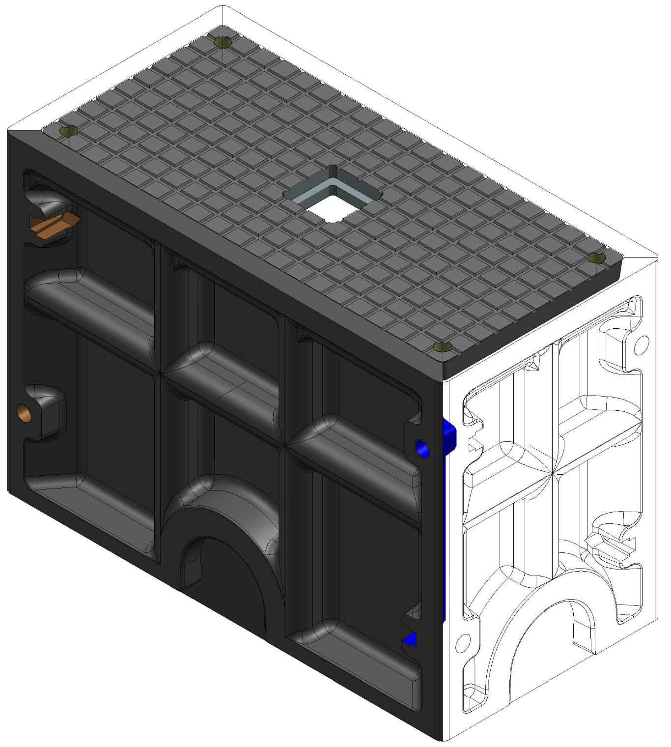 Charge-M8 EV Kube Medi, the medium 600 x 300mm foundation