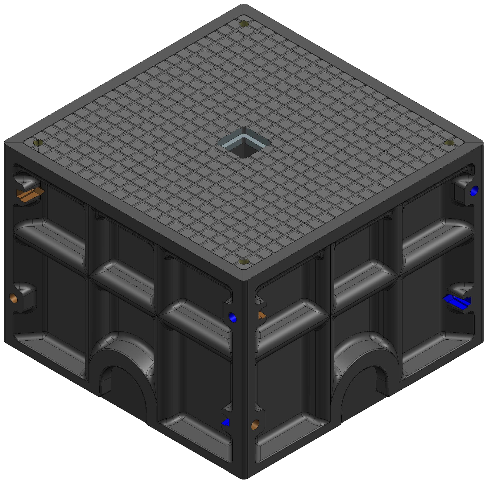 Charge-M8 EV Kube Maxi, the large 600 x 600mm foundation