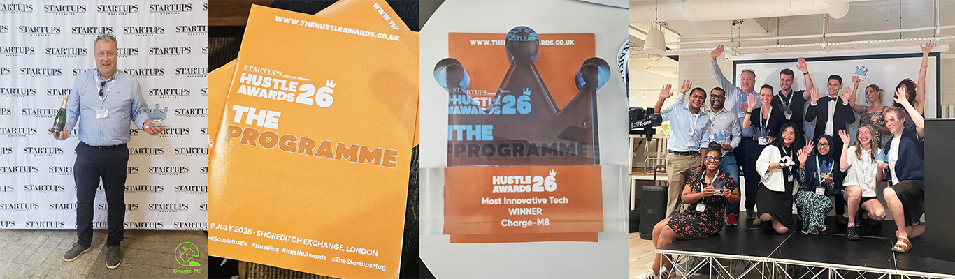 Charge-M8 EV Kube wins Most Innovative Tech Award at the Hustle Awards 2026
