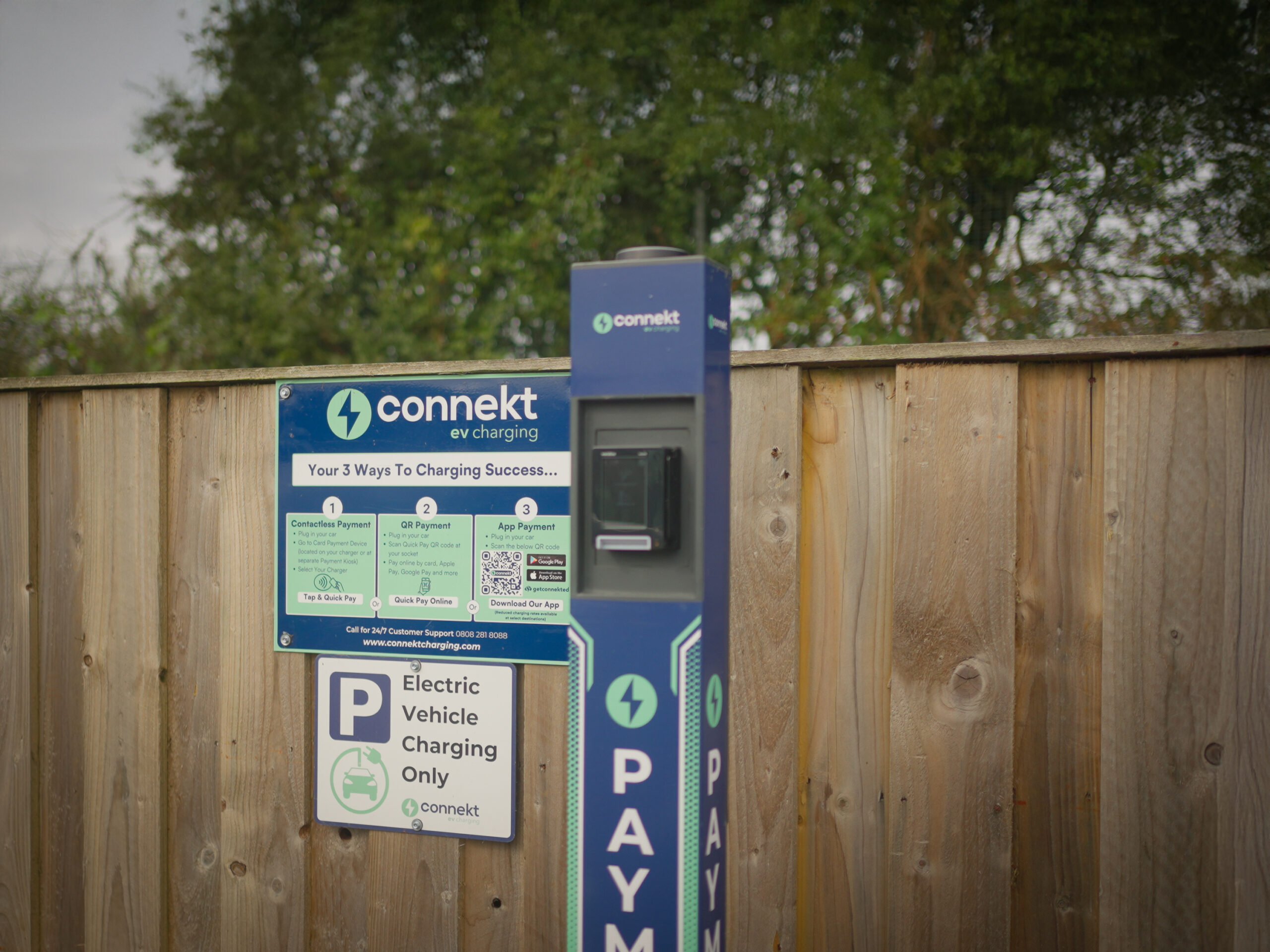 Charge-M8 Sigma kiosk on site at a Verdant Leisure holiday park