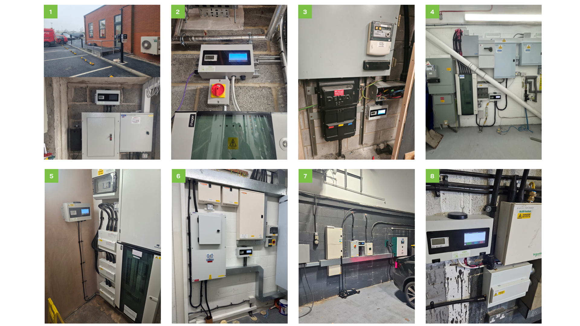 Charge-M8 Libra installed across multiple commercial sites