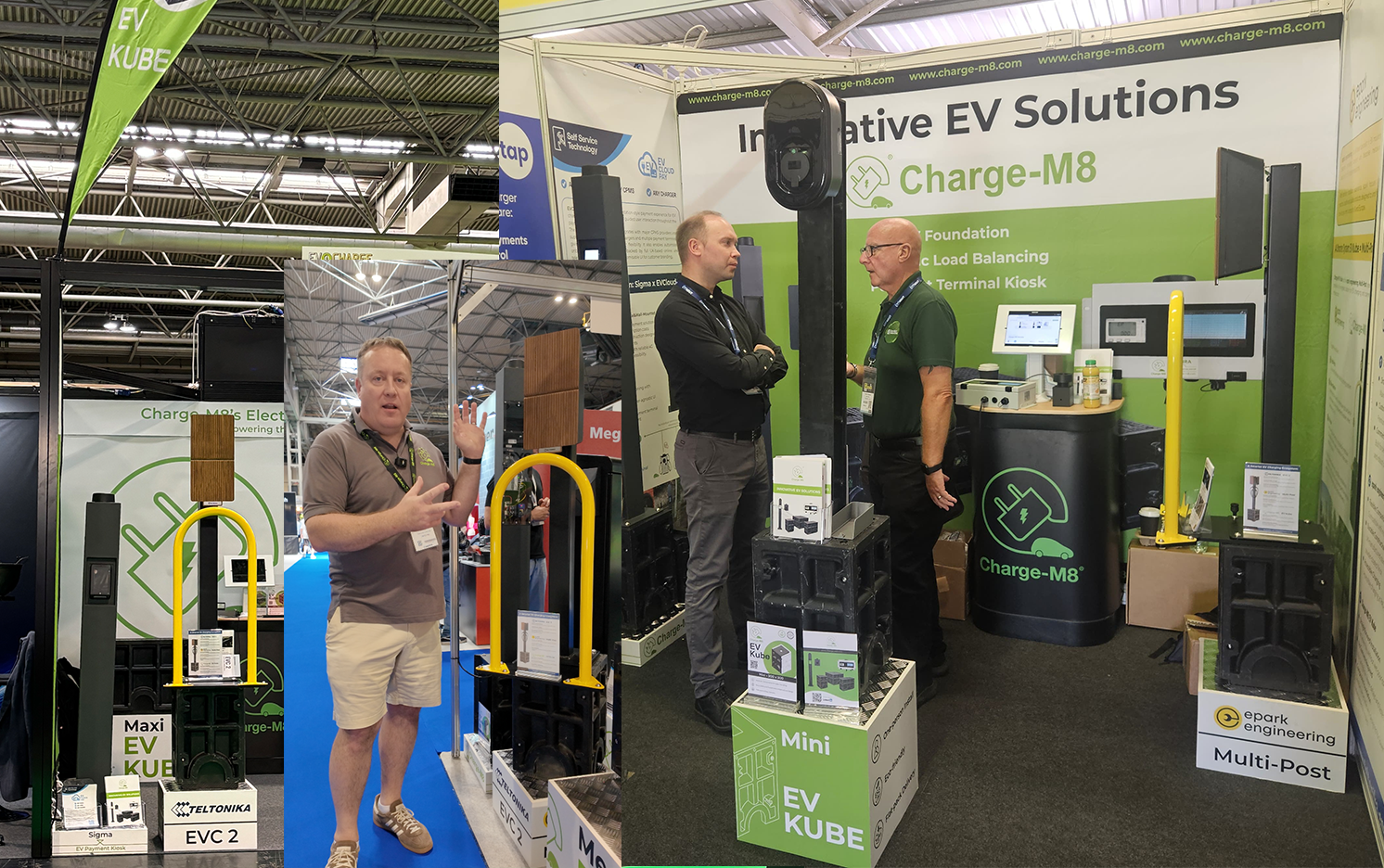 EV Kube, epark engineering Multi-Post and Teltonika EVC 2 on display at InstallerSHOW, EV Charge Live and Kent Construction EXPO 2026